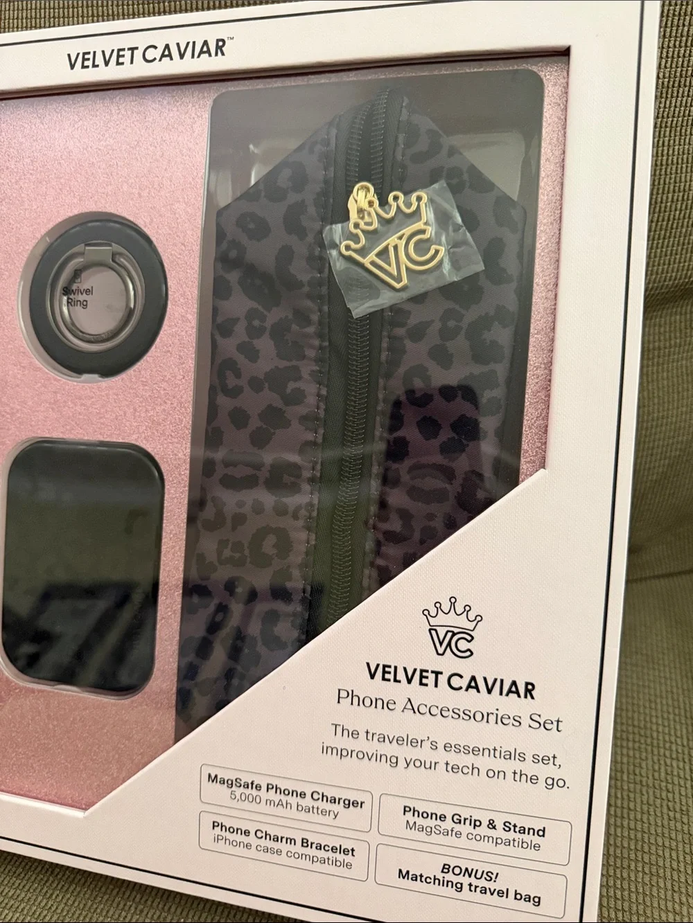 NIB Velvet Caviar Phone Accessories Set